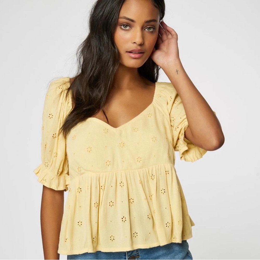 Oneill Yellow Crop Top Brand New with Tags Size Extra Small